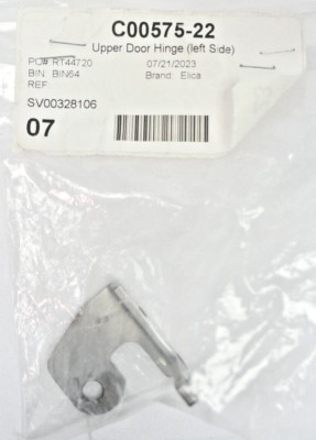 Elica Upper Door Hinge (Left Side) C00575-22 Fits Beverage Center EBF52SS1 OEM
