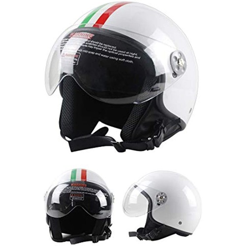 Motorcycle Vintage Half Helmets Motorcycle Biker Cruiser Scooter Touring Helmet - Picture 2 of 13