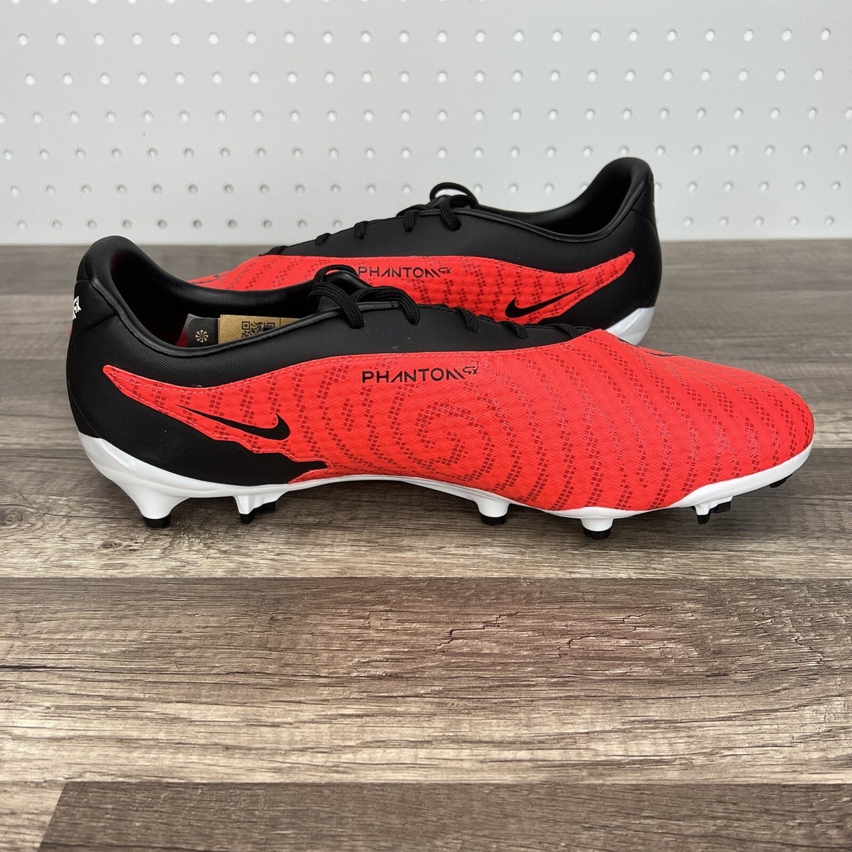 Nike Phantom GX Academy Multi-Ground Soccer Cleats Black Red