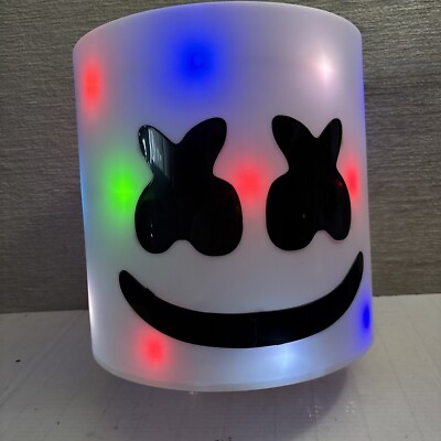 Marshmello Premium Light Up Helmet Mask Halloween Adult Size  