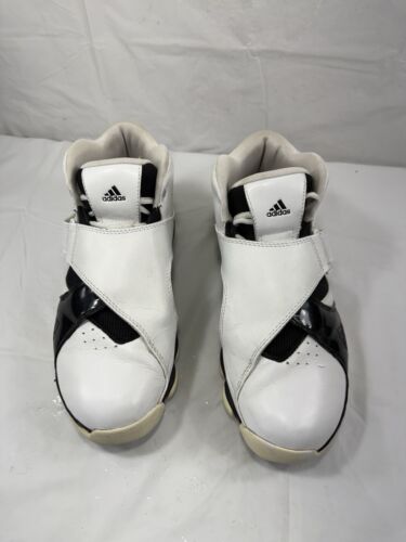 Vintage Adidas Adidas Men Adiprene 2006 Basketball Shoes SIZE 7.5 Black White