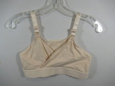 Nursing Naturals Maternity Bra Size M Beige Wireless Pullover
