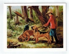 New 3 Bloodhound Pet Dogs Tracking Notecard Set - 6 Note Cards By Ruth Maystead 