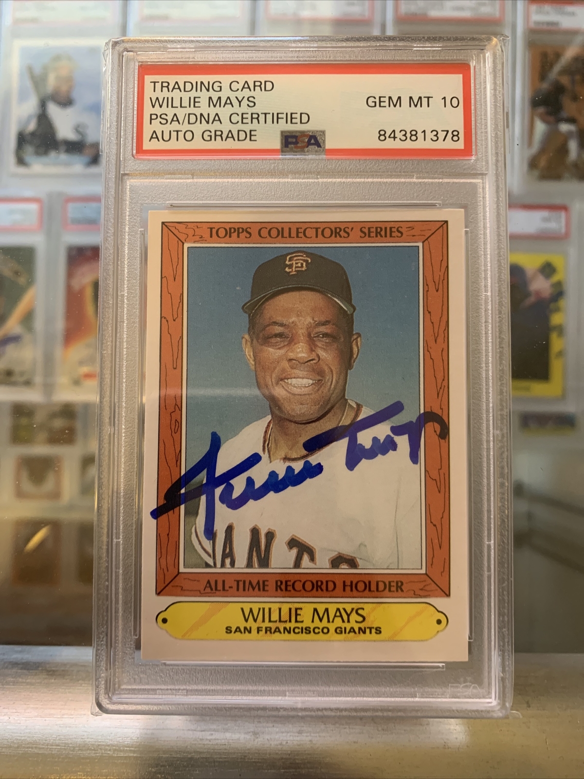 1985 Topps Woolworth Willie Mays Signed Autographed PSA DNA GEM MINT 10 AUTO