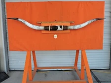 MOUNTED STEER BULL HORNS 7' 7 1/2" tip-tip   COW BULL HORN LONGHORN 267