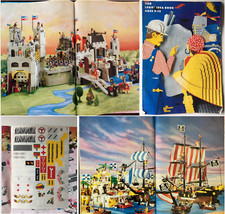 Vtg 1990 LEGO Idea Book 260 - STICKERS Incomplete - 90s Castle Pirates Town
