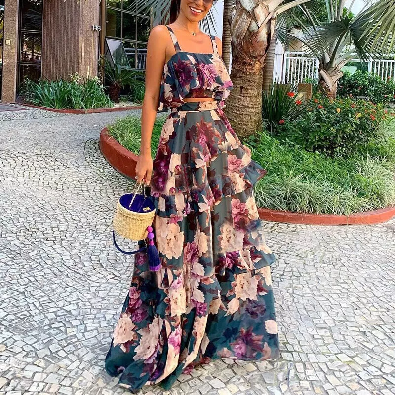 floral party dress