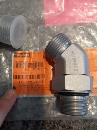 12 V50L0-S Parker's Seal-Lok O-Ring Face Seal fitting (2 Pack)