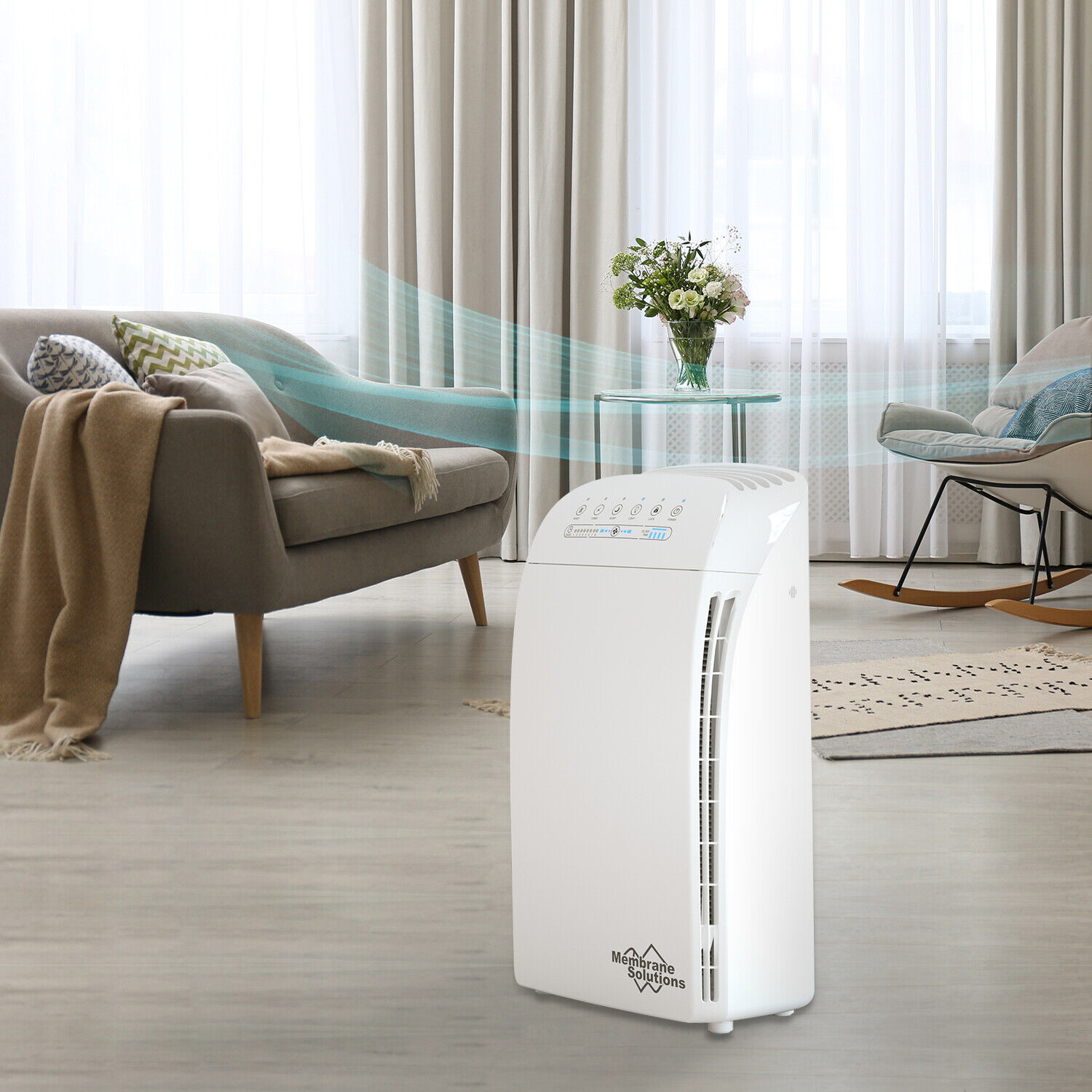 Home Large Room Air Purifier H13 Medical HEPA Air Cleaner for Allergies Pet Odor