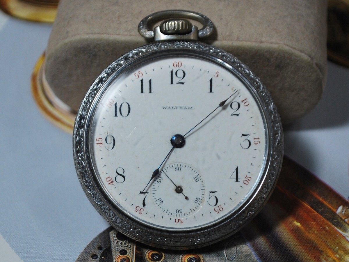 Riverside Maximus Waltham Riverside Pocket Watch 16 Size 23 Jewel