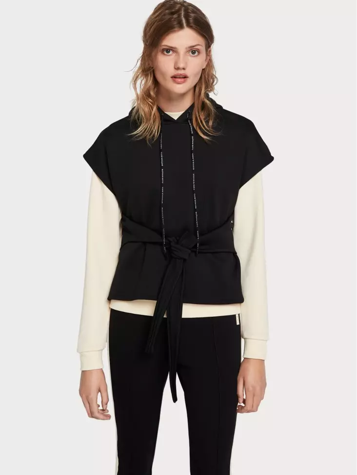 Tie waist hoodie new arrivals