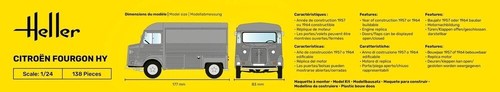 Heller 80768.Citroen Fourgon HY. Bausatz Maßstab 1:24 - Bild 3 von 7