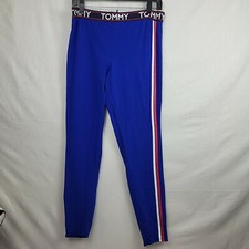 Tommy Hilfiger Womens Blue Comfort Elastic Waist Activewear Pants Size Large