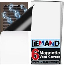 Powerful Magnetic Vent Covers 5.5 "X 12" Register Vent Cover, 6 Pack