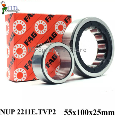 1PCS NEW FAG NUP 2211E.TVP2 Cylindrical roller bearing 55x100x25mm freight free