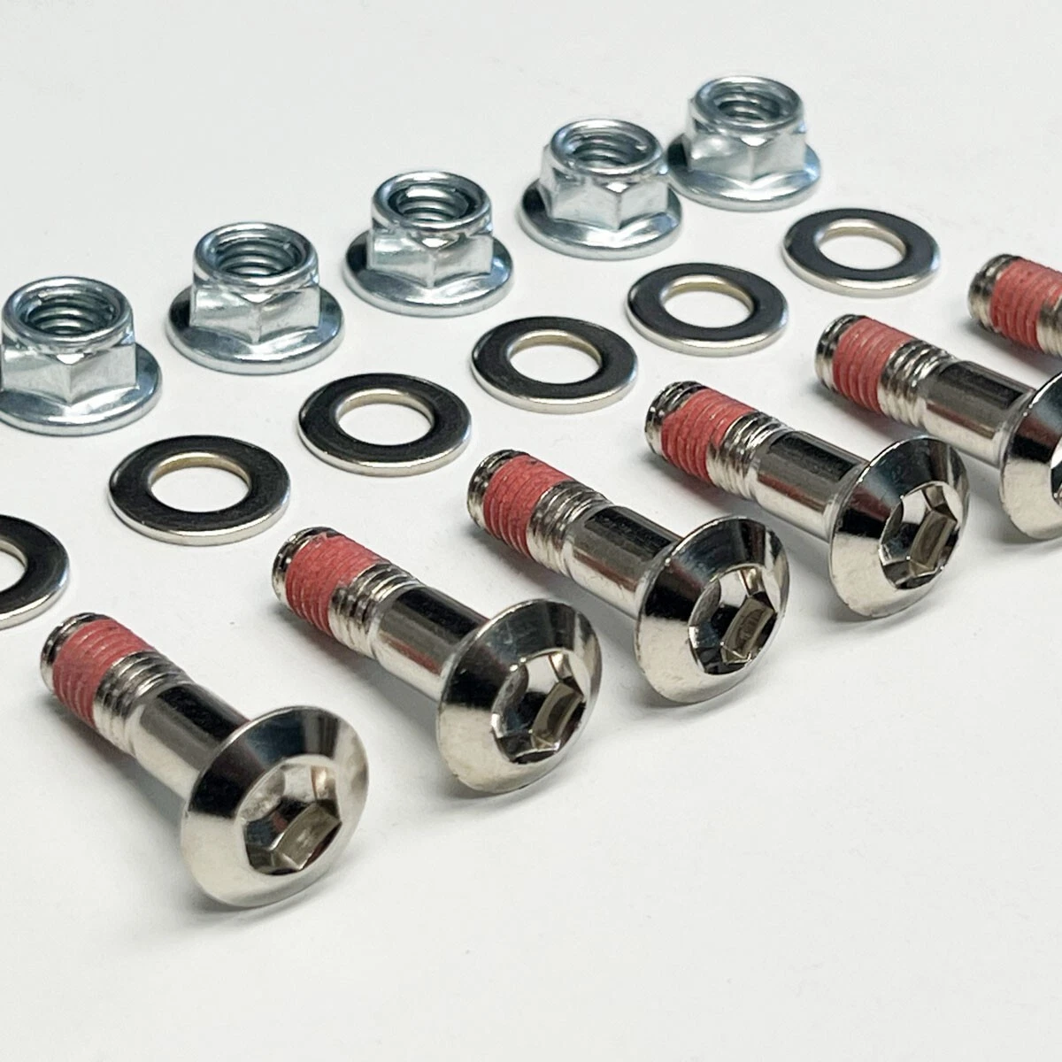 Nickel Rear Sprocket Bolts Kawasaki KX KXF 80 85 125 250 KXF250