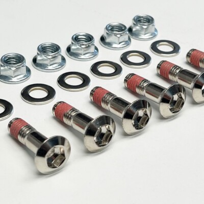 Nickel Rear Sprocket Bolts Kawasaki KX KXF 80 85 125 250 KXF250
