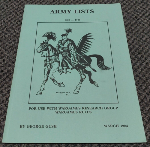 George Gush Army Lists 1420 - 1700 - Wargame Rules - Wargames Research - George ...