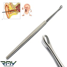 RIMUOVI CERUME PULITORE ORECCHIE MEDICO PRODOTTI CHIRURGICI ACCIAIO INOX 14cm