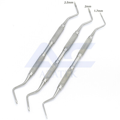 Azatek Wurzelspitze Dental Elevator Heidbrink Leichtgewicht Scaler Griff 3 Spitzengröße