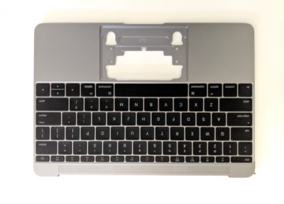 12  MacBook Retina 2015 Space Gray Palmrest Top  Case w.Keyboard A1534 661-02443