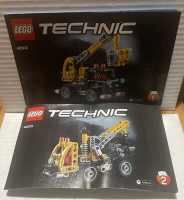 LEGO Technic 42031 Cherry Picker Instructions Book 1 & 2