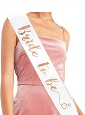 Bride To Be Sash Bachelorette Party Shower Wedding Decorations Accessories Gifts