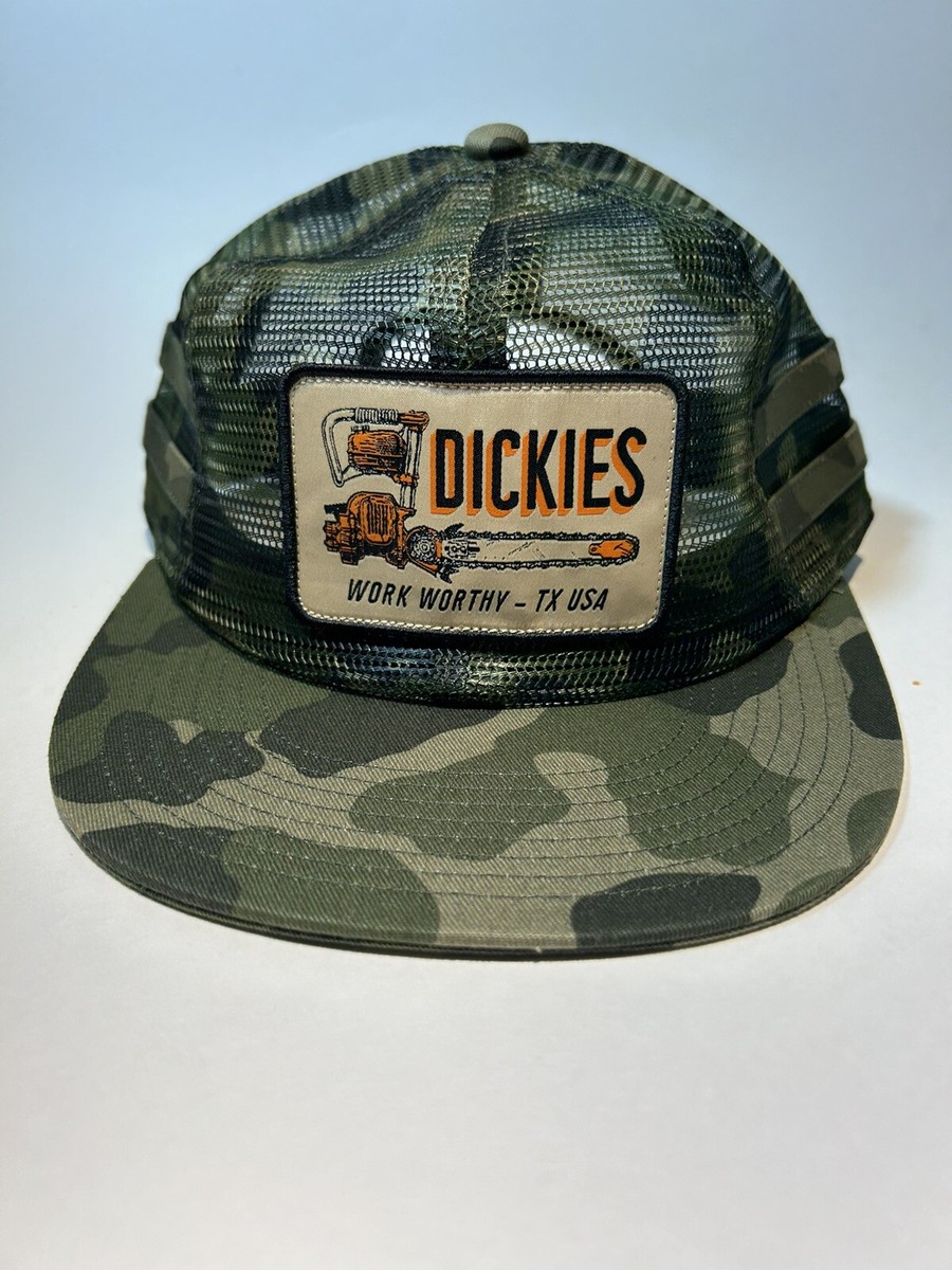 Dickies SnapBack Mesh Trucker Hat Mens Green-Camo Chainsaw Dickies SnapBack Mesh Trucker Hat Mens Green-Camo Chainsaw