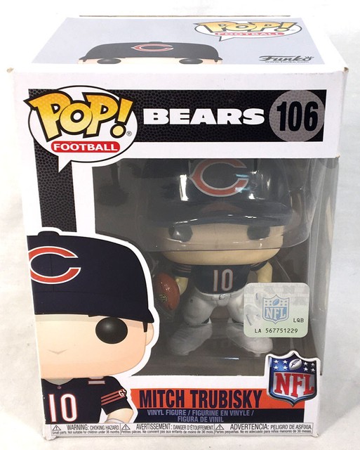 Funko Pop NFL Wave 4 - Mitch Trubisky Chicago Bears 74 Blue Jersey for sale online | eBay