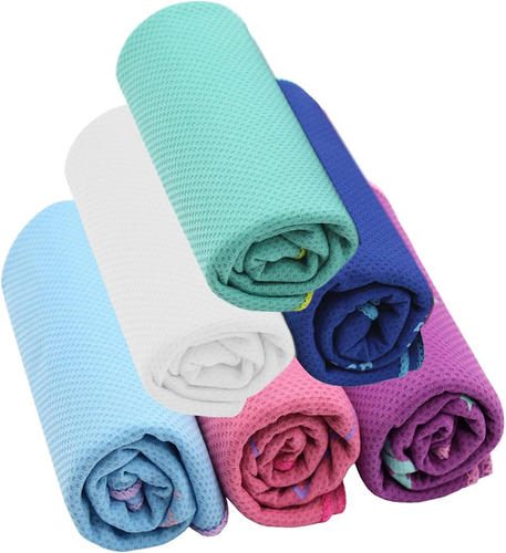 Cooling Towel 6 Pack, 36"X12" Cooling Towels for Neck and Face, Soft Microfiber - 第 1/12 張圖片