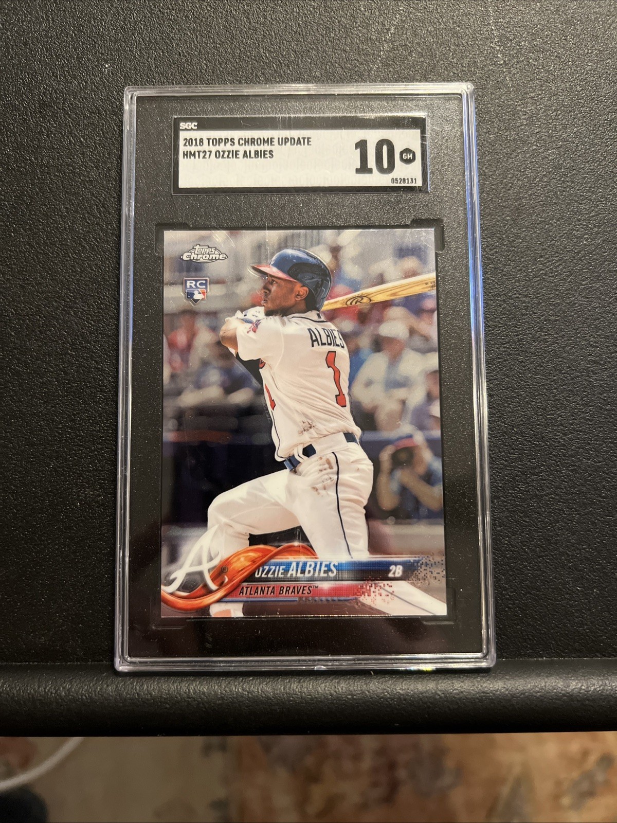 Ozzie Albies 2018 Topps Chrome Update #HMT27 Atlanta Braves RC Rookie Gem PSA 10