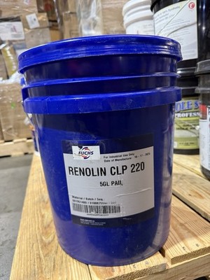 Fuchs Renolin CLP 220 5-Gal. Industrial Coolant / Machining Fluid NEW