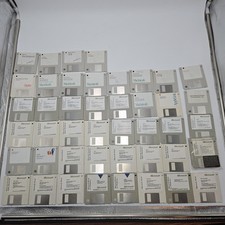 Lot Of 45 Apple Macintosh 3.5" Floppy Disks Install Disc System untested