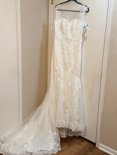 Mori Lee NEW size 12 Ivory Lace Wedding dress with train