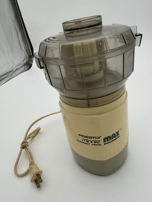 Vintage Presto Minnie Max Compact Food Processor Works Tested And Cleaned