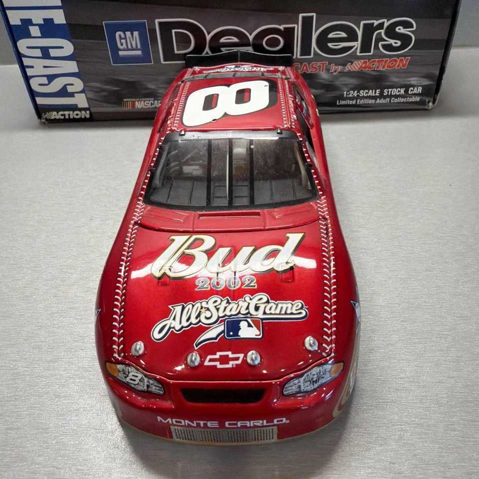 Action Nascar #8 Dale Earnhardt Jr Bud MLB GM Dealers 1:24 Diecast 2002 Foto 3 de 4