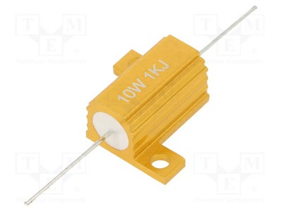 1kΩ ±5% Widerstand: Drahtwiderstand 10W 30ppm/°C mit Radiator