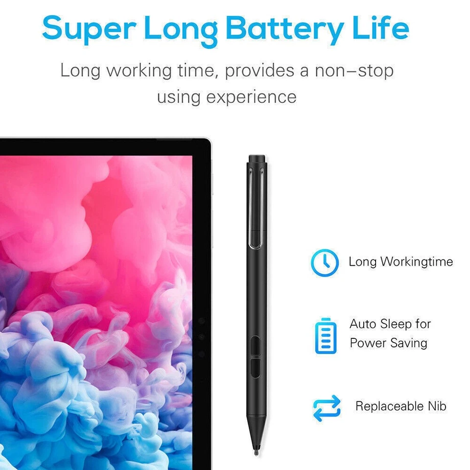 Stylus Stift Pen für Microsoft Surface Pro 3/4/5/6/7/8/X Go 2/3 2Farben - Bild 3 von 4