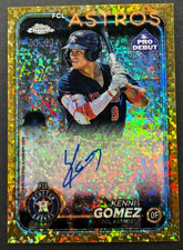 2024 Topps Chrome Pro Debut - Kenni Gomez #PDC-191 Astros GOLD Sparkle AUTO /50