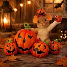 Enesco Charming Tails "Smiles Come In All Sizes" 4027677 Halloween Mouse