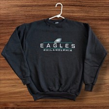 Vintage 90s Philadelphia Eagles Logo 7 Embroidered Crewneck Sweatshirt Sz M USA