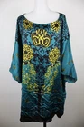 Marina Rinaldi Women Casual Vintage Midi Dress Silk Geometric TG UNICA