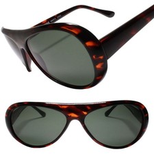 Classic True Genuine Vintage Retro Y2k 90s Oval Teardrop Tortoise Sunglasses