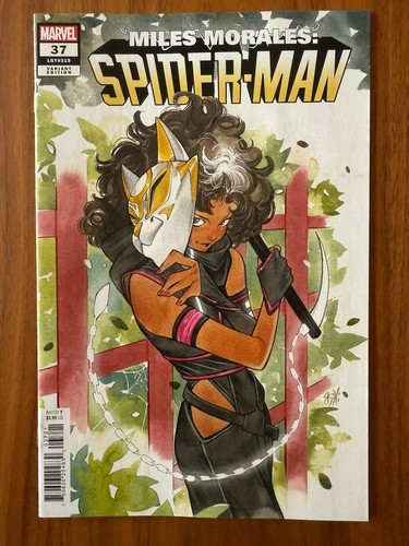 Miles Morales Spider-man #37 | 2025 | Peach MoMoKo Variant | 1st White Cat