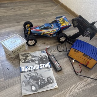 Tamiya Blazing Star DF01 Chassis kpl mit RC Komponenten 1/10 4WD Blau RTR