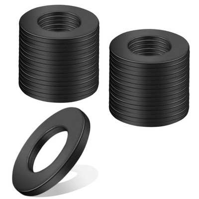 Unterlegscheiben M12 x 24mm 30 Stück Schwarz Edelstahl A2 V2A Dichtscheiben