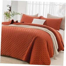 California King Size Quilt Bedding California King 112 104 in Burnt Orange