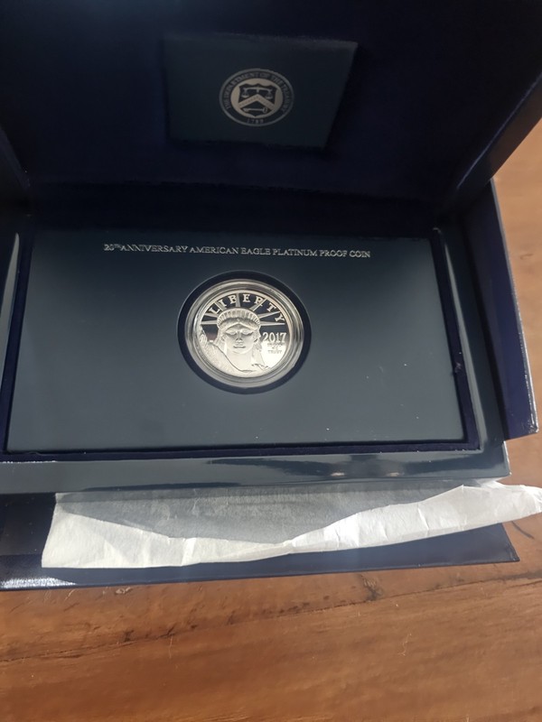 2017 20th Anniversary American Eagle Platinum Proof Coin- OGP COA