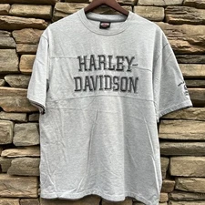 Harley Davidson Men's Shirt Large Embroidered Quaid Loma Linda California