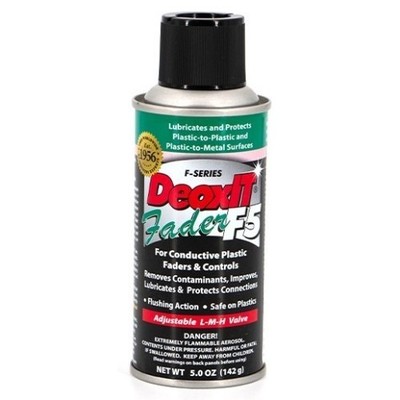 DeoxIT F5 Faderspray non flamable Reinigungs-Pflegespray für Fader 142g 182ml